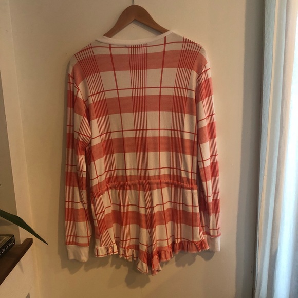 Wildfox Intimates Red Plaid Romper - Picture 4 of 5